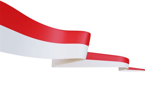 indonesia flag 3d png